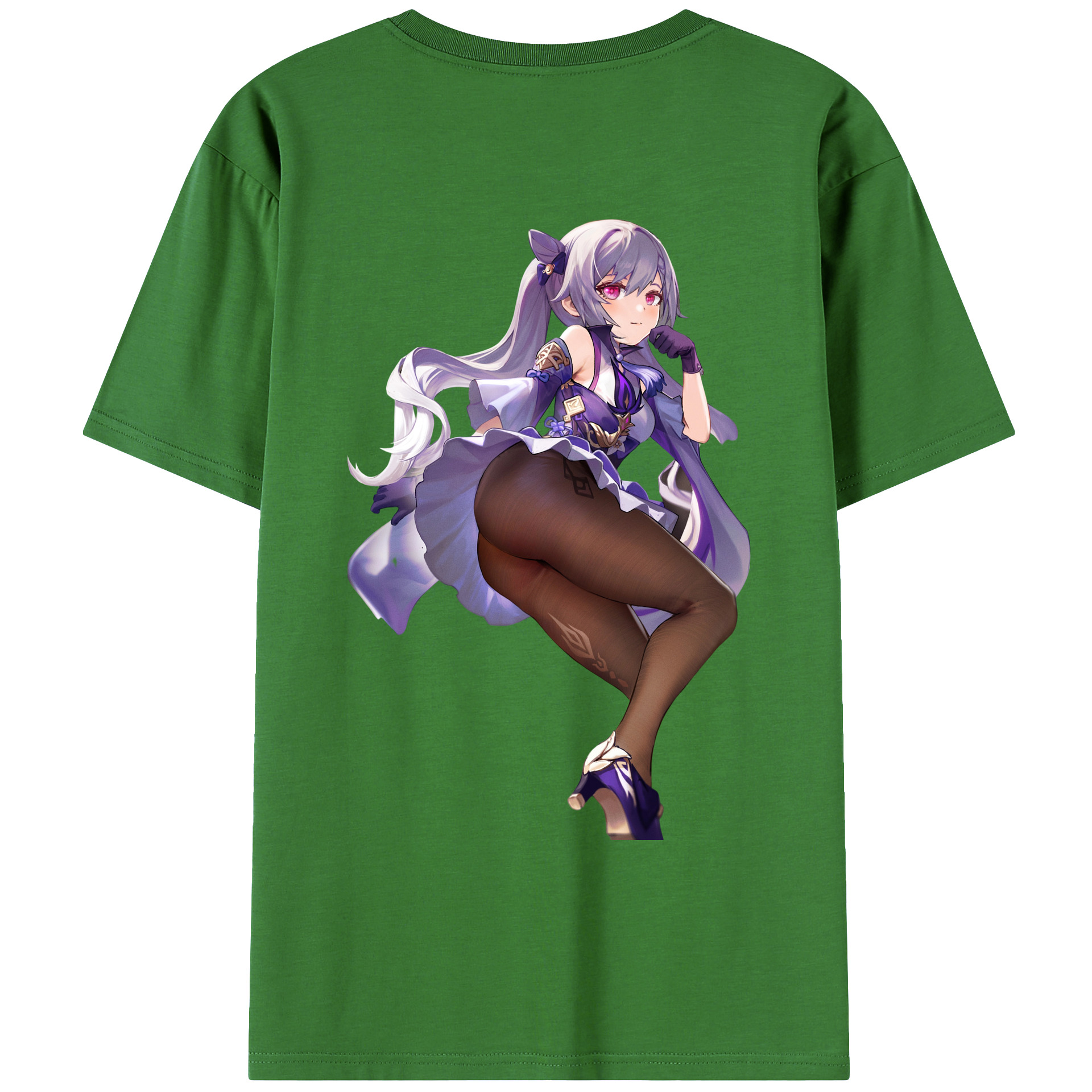 げんし神 刻晴 こくせい genshin Kokusei レディース半袖Tシャツ(バックプリント)